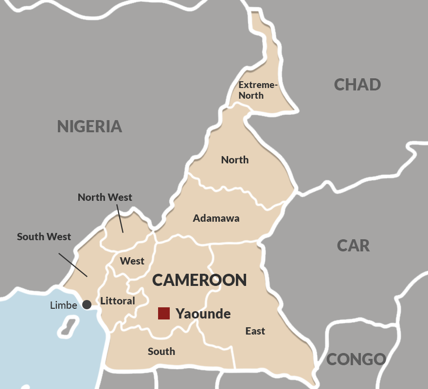 carte nord_ouest sud ouest cameroun